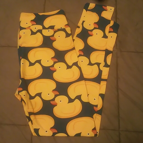 LuLaRoe Pants - Lula roe rubber duckies